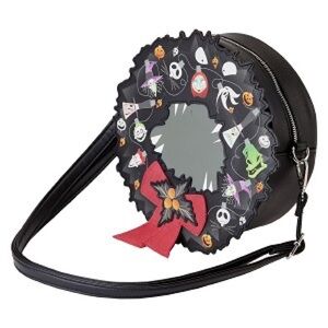 Loungefly Nightmare Before Christmas Wreath Light-Up Crossbody Bag NWT Rare
